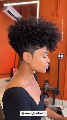 Shaved Side Hairstyles, Tapered Natural Hair, Tapered Hair