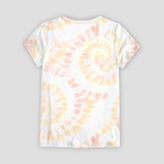 Your child will be ready to catch 'em all in this Pokémon Tie-Dye Short-Sleeve Graphic T-Shirt. Made from 100% jersey cotton and featuring a tagless design, this short-sleeve T-shirt offers them all-day comfort. Showcasing a yellow and orange tie-dye print on a white background, this crewneck tee features a variety of Pokémon including Pikachu, Charmander, Jigglypuff, Bulbasaur, Squirtle, Rowlet, Piplup, Slowpoke and Snorlax for a fan-favorite look. Relaxed Fit Printed Tie-dye Tops, Relaxed Fit Tie Dye Printed Tops, Relaxed Fit Printed Tie Dye Tops, Casual Tie-dye Printed T-shirt, Casual Printed Tie Dye T-shirt, Casual Tie Dye Printed T-shirt, Orange Sublimation Print Top For Summer, Orange Tops With Sublimation Print For Summer, Casual Tie Dye Tops With Sublimation Print