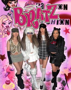 Bratz Group, Bratz Doll Halloween Costume, Bratz Halloween, Diy Doll Costume, Bratz Halloween Costume, Doll Halloween Costume, Halloween Costume Outfits, Group Halloween Costumes, Doll Costume