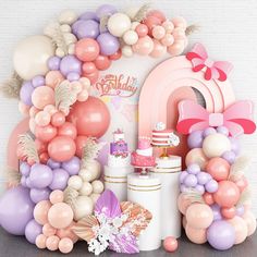 PRICES MAY VARY. 🎈WHAT YOU GET: Pink purple white balloon arch kit includes white sand balloons(18inch: 1pc, 10inch: 10pcs, 5inch: 10pcs), dusty pink balloons(18inch: 1pc, 10inch: 25pcs, 5inch: 15pcs), pastel purple balloons(18inch: 1pc, 12inch: 10pcs, 5inch: 10pcs), nude and white double stuffed balloons(10inch: 12pcs, 5inch: 10pcs), 16 feet balloon strip, glues (100 roll) 🥳PREMIUM MATERIAL: Much thicker than others, non-toxic, tasteless, durable, reusable, last for a long time, purple pink c Double Stuffed Balloons, Pink Balloon Garland, Stuffed Balloons, Balloon Birthday Party, Garland Arch, Balloon Birthday, Arch Kit, White Sand, Balloon Garland