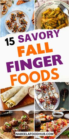 the top 15 savory fall finger foods