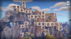 Minecraft Mega Mountain (Modular) Base! As requested, I have taken a few more screenshots, hope you all like it! :) : Minecraftbuilds Minecraft Mountain Base, Base Ideas