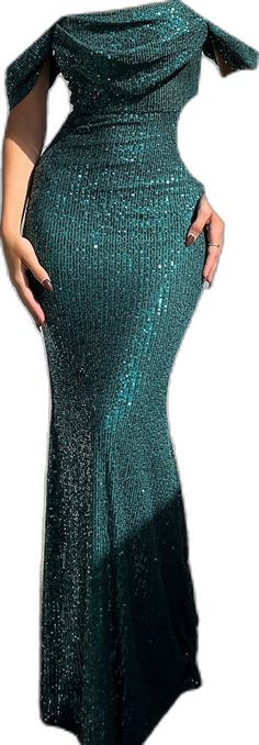 Holiday Sequin Fabric For Homecoming, Off-shoulder Sequin Evening Dress For Homecoming, Glamorous Off-shoulder Contrast Sequin Dress, Glamorous Off-shoulder Dress With Contrast Sequin, Glamorous Green Sequin Prom Dress, Glamorous Green Sequin Dress For Prom, Glamorous Green Sequin Dress For Prom Season, Party Season Sequin Dress With Back Zipper, Off-shoulder Sequin Holiday Dress