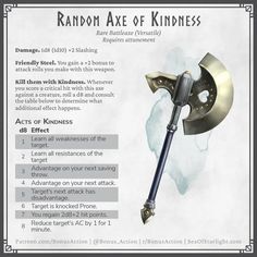 Dnd 5e Magic Axes, Feywild Dnd, Dnd Subclasses, Dnd Diy