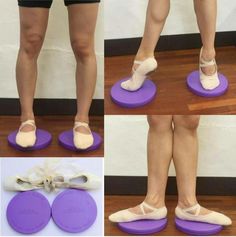 there are four pictures of the legs and feet of a person wearing sandals with bows on them