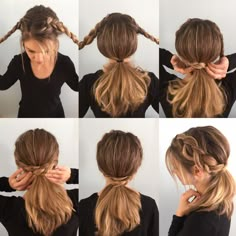 Braid Video Tutorial, Dutch Braid Video, A Braided Ponytail, Ponytail Hairstyles Tutorial, French Braid Ponytail, Ponytail Tutorial, French Braid Hairstyles, Busy Morning, Peinados Recogidos