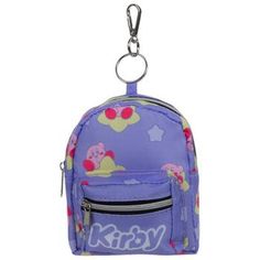 Dimensions: 6" x 3.8" x 4.5" Color: Purple, Pink, Yellow & White Metal Color: Silver Content: 100% Polyester Age Grade: 14+ Quantity: 1 Save the Planet Popstar when you accessorize with this Kirby Mini Backpack Keychain! Shaped like a small backpack, this keychain features the iconic character from the video game riding a star with the Kirby logo on the small front pocket. Use this keychain as a coin purse or to store miscellaneous items inside! Kirby Logo, Planet Popstar, Mini Backpack Keychain, Backpack Keychain, Backpack Keychains, Dream School, Miscellaneous Items, Home Office Accessories, Small Backpack