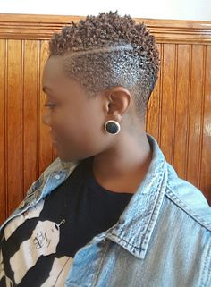 Love my tapered TWA with a part! #twa #taperedcut #naturalhair Tapered Haircut For Women, Tapered Twa, Tapered Natural Hair, Tapered Hair, Tapered Haircut