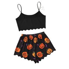 The Halloween Pumpkin Short Pajama Set ﻿is great for those looking for comfort and fashion in this spooky season. This gorgeous set looks amazing and is great for all seasons. This set contains high-quality fabrics to ensure your pieces last forever. This loungewear available at Comfy Pajama is all you need to relax at home. They are soft and easy to touch which projects versatility and effortless grace in every step you take. Made to make you feel good, each of our nightwear expresses our love Casual Black Sleepwear For Halloween, Casual Cotton Halloween Sleepwear, Casual Black Halloween Sets, Black Cotton Pajama Party Sets, Black Cotton Sleepwear For Fall, Casual Orange Sleepwear For Fall, Orange Sleepwear For Halloween, Casual Black Sets For Night, Black Sets For Fall Loungewear