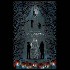 Alternative Poster: The Curse of La Llorona  Based on the mexican folklore of La Llorona where the ghost of a oman weeps by the river where she drowned her children and causes misfortune to those who are near or hear her  The chilling poster is made on the way of the famous ghoulish woman in the form of the trees with th kids in the forest  Drawn on paper with pencil and then made on procreate after digitally scanning the work Mexican Folklore, Forest Drawing, Horror Movie Icons, Creative Industry, The Curse, Passion Project, Interesting Photos, The Ghost