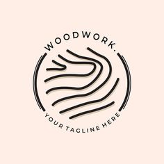 the logo for woodwork tourtagline here, which is designed in black and white