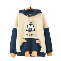 Contact me if you have any concerns about your order but please allow 1-3 business days to reply. Thank you. Penguin Hoodie, Patchwork Hoodie, Kawaii Penguin, Design Hoodie, Cheap Hoodies, Hoodie Design, Casual Sweatshirt, Penguins, Creative Design