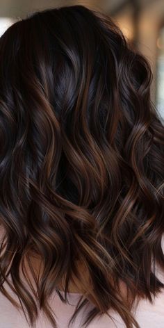 Dark Brown Balayage Hair, Fall Hair Inspiration, Dark Brunette Balayage Hair, Dark Brunette Balayage, Brown Balayage Hair, Dark Brown Balayage, Dark Fall Hair, Balayage Hair Color, Balayage Hair Dark