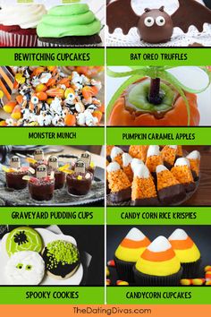 halloween cupcakes and treats for kids to make