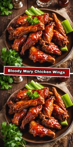 Bloody Mary Chicken Wings are a bold, spicy twist on traditional wings, perfect for Halloween or game day! These wings are marinated in a zesty Bloody Mary-inspired sauce, featuring tomato, hot sauce, Worcestershire, and a hint of celery salt, then baked or grilled to juicy perfection. Finished with a drizzle of extra sauce, they’re packed with flavor and deliver a kick with every bite. Serve with celery sticks and a sprinkle of fresh herbs for that Bloody Mary vibe! 🍅🔥🍗  #BloodyMaryWings #HalloweenAppetizers #SpicyWings #BoldFlavors #GameDayFood Celery Salt, Celery Sticks, Spicy Wings, Halloween Appetizers, Game Day Food, Chicken Dinner, Fresh Herbs, Hot Sauce, Chicken Wings