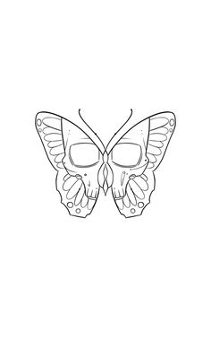 a drawing of a butterfly with glasses on it's wings, and the bottom half of