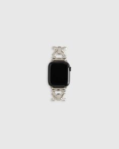 Stainless Steel Chain Link Apple Watch Band Modern Apple Watch Band With Adjustable Chain, Modern Watch Bands With Bracelet Strap And Chain Link, Modern Metal Watch Chain Accessory, Modern Metal Watch Chain, Trendy Silver Apple Watch Band With Extender, Modern Adjustable Chain Watch Accessories, Modern Silver Apple Watch Band, Modern Adjustable Apple Watch Band With Chain, Modern Metal Chain Link Watch Bands