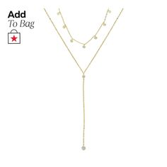 in stock Adjustable Delicate Lariat Necklace, Double Chain Lariat Necklace Gift, Double Chain Lariat Necklace As Gift, Gift Double Chain Lariat Necklace, Adjustable Dangle Necklaces For Layering, Adjustable Y-shape Clavicle Chain Drop Necklace, Adjustable Lariat Layered Necklace, Dainty Adjustable Lariat Necklace With Clavicle Chain, Adjustable Length Necklace For Layering