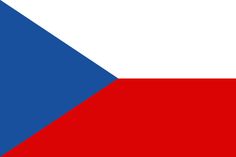 the flag of czech is red, white and blue