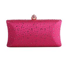 Crystals please, but in a sophisticated way! Embrace the exotic Boho Luxe and indulge in the vibrant elegance with our Glamour Crystal Clutch Bag – a burst of colour and style that exquisitely complements the Eclectic Boho Luxe vibe. Elevate your accessory game with this stylish statement clutch, featuring a crystal-studded clasp that adds a touch of designer flair to your ensemble. The playful yet sophisticated combination makes it the perfect statement piece to accentuate your individuality an Luxury Pink Handheld Evening Bag, Elegant Pink Bag For Night Out, Chic Pink Evening Bag For Party, Luxury Pink Rectangular Clutch, Glamorous Pink Clutch For Events, Glamorous Red Bag For Formal Occasions, Glamorous Pink Rectangular Shoulder Bag, Glamorous Red Formal Bag, Pink Rectangular Shoulder Bag For Evening