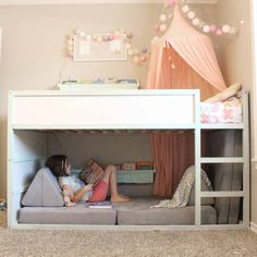 Cozy Reading Room, Bunk Bed Designs, Decor Ikea, Bedtime Reading, Kids Bunk Beds, Toddler Bedrooms