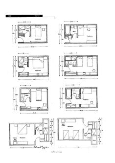 the floor plan for an apartment with four separate rooms