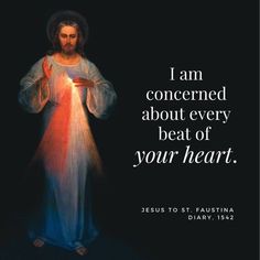 jesus holding his hands with the words i am concerned about every beat of your heart