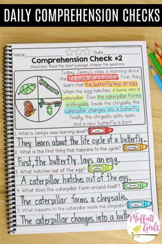 the daily compension check is shown with pencils next to it and an open notebook