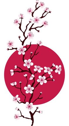 Aluminum Foil Art, Cherry Blossom Painting, Sakura Art, Japanese Sakura, 타이포그래피 포스터 디자인, Drawing Wallpaper