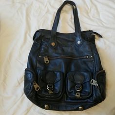 This Is My Most Favorite, Most Useful Handbag I Have Ever Owned! There Is A Compartment For Anything And Everything. Beautiful Black Pebbled Leather, Antique Brass Hardware. Used But In Good Condition. Normal Wear Shown.. Not Willing To Let This Go For A Low Price.. I Will Only Sell For The Preferred Asking Price . **No Trades Leather Shoulder Bag With Pockets For Errands, Leather Hobo Bag With Pockets For Errands, Leather Satchel With Pockets For Shopping, Leather Double Handle Bag With Pockets, Leather Bag With Pockets And Double Handle, Luxury Leather Bag With Pockets, Luxury Tote Bag With Pockets, Antique Brass Hardware, Jacob Black