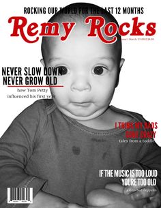 a magazine with a baby on the cover