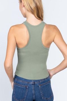 The perfect seamless ribbed layering tank for all your favorite warm weather outfits! Available in all of your favorite colors. 92% Nylon 8% Spandex Solid Ribbed Tops With Tank Straps, Solid Ribbed Tank Straps Tops, High Stretch Seamless Tops For Spring, Spring Stretchy Seamless Top, Spring High Stretch Tank Tops, High Stretch Spring Tank Top, Spring Fitted Seamless Tank Top, Summer Ribbed Fitted Tank Top, High Stretch Tank Top For Spring