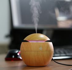 Have you been having trouble sleeping? Do you feel irritable and moody? Love life with living colors essential oil diffuser! Make any space in your house or office soothing and relaxing. The humidifier uses ultrasonic technology to guarantee a safe and quiet environment. Made with color changing LED lights for use as a night light and/or to enhance the relaxation process. Use with HEAL's Essential Oils for the ultimate experience. Dimensions: 3.75 inches x 3.95 inches Weight: 4.59 oz AC Adapter: Healing Salve, Aromatherapy Humidifier, Aroma Essential Oil, Essential Oil Set, Cool Mist Humidifier, Air Humidifier, Color Changing Led, Aromatherapy Diffusers, Aroma Diffuser