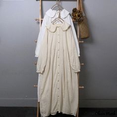 Olivia Mark - Chic Solid Color Long Sleeve Dress with Forest Embroidery and Loose Fit Long Sleeve Cotton Pastoral Dress, Embroidered Fall Day Dresses, Embroidered Day Dresses For Fall, Embroidered Daywear Dresses For Fall, Embroidered Dresses For Daywear In Fall, Forest Embroidery, Satin Maxi Skirt, Doll Collar, Camisole Dress