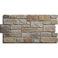 an image of a brick wall made out of various types of stone blocks and bricks