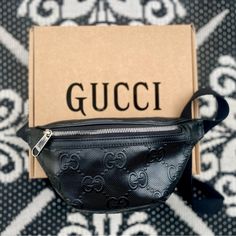 This Bag Is Literally In Like Brand New Condition. No Scratches, No Marks. Was Worn Out Twice And In Impeccable Condition. Purchased In 2021 At The Gucci Store In Las Vegas. Gucci Black Belt Bag, Gucci Fanny Pack, Gucci Store, Fanny Pack, All Black, Las Vegas, Like New, Bag Lady, Gucci