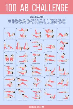 the yoga challenge poster shows how to do an ab challenge in 10 minutes or less