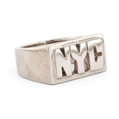 NYC Ring Nameplate Ring, Unisex Rings, Body Adornment, Dope Jewelry, Classy Jewelry, Funky Jewelry, Jewelry Lookbook, Unisex Ring, Girly Jewelry