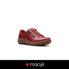 in stock Clarks Women's, Womens Flats, Women Collection, Red Leather, Leather Upper, Pick Up, In Store, Shoe Accessories, Buy Online