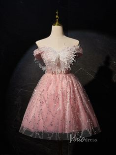 8th Grade Formal Dress, Party Dress Pink, Sparkly Shorts, Lace Party Dress, Dama Dresses, Mini Prom Dresses, Pink Homecoming, Dresses Club, Pink Homecoming Dress