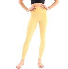 After tested hundreds of materials and silhouette, we finally made this legging! Comfortable in the buttery soft and stretchy fabric, with a light/medium support. Whether it's leg day at the gym or heading to a yoga and barre class, these will be your go-to leggings🍑 Buttery soft material to provide a second skin feeling when wearing Double layer and seamless waistband to prevent digging Stretchy and body-shaping Ankle-Length Designed for all types of workout Fabric 81% Nylon, 19% Spandex Flexi Leg Day At The Gym, Yellow Leggings, Barre Classes, Iron On Fabric, Ankle Length Leggings, Leg Day, Pastel Yellow, Legs Day, At The Gym