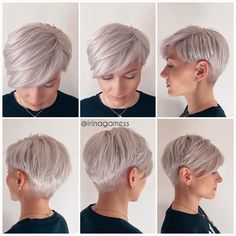 Undercut Hairstyles Women, Haircuts 2024, Ash Hair, Diy Kosmetik, Blonde Pixie Haircut, Blonde Pixie Cuts, Hair Haircuts, Platinum Blonde Hair