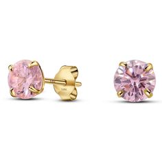 PRICES MAY VARY. Crafted from 14k Solid Yellow Gold Stamped with "14k" on the earrings and on the Push-backings All gold parts are made of real and genuine 14k gold (Not plated or filled) Size: 3mm to 6mm options to select for your unique look Stone Color: Pink Simulated Tourmaline - All 12 birth month colors available Stud earrings featuring round simulated birthstone in four-prong basket settings * Crafted in solid 14k yellow gold.  * Made entirely of 14k gold (not plated or filled).  * Stampe Dainty Pink 14k Gold Earrings, 14k Pink Gold Fine Jewelry Earrings, Pink Gold 14k Fine Jewelry Earrings, Fine Jewelry 14k Pink Gold Earrings, 14k Yellow Gold Earrings With Birthstone, 14k Pink Gold Jewelry With Prong Setting, Yellow Gold Birthstone Earrings With Round Cut, Yellow Gold Birthstone Earrings, Pink Birthstone Round Earrings