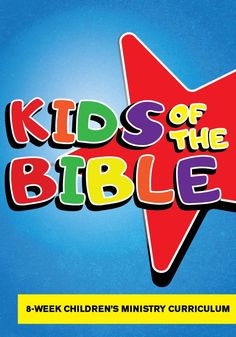 kids of the bible book cover with an orange star on it's side and blue background