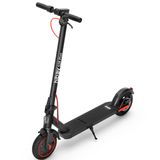 an electric scooter is shown on a white background with the wheels facing forward