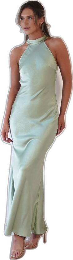 Oh Hello Clothing, Dress Sage Green, Dress Sage, Red Carpet Gowns, Satin Maxi, Satin Maxi Dress, Satin Material, Gorgeous Dresses, Evening Wear