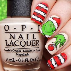 Themed Nail Art, Acrylic Nails Natural, Opi Colors, Christmas Simple, Unghie Nail Art, Holiday Nails Christmas, Nails Winter, Nails Christmas