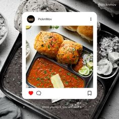 an image of food that is being viewed on the app for people to enjoy it