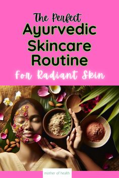 Embrace the ancient wisdom of Ayurveda for a radiant glow 🌟 Our 'Ayurvedic Skincare Routine for Radiant Skin' is a comprehensive guide that will lead you towards healthy, supple, and glowing skin. Dive into natural skincare remedies and rituals that have been used for millennia. 🍃🌿 Ayurvedic Facial, Ayurvedic Cosmetic Recipes, Ayurvedic Skin Care Routine, Ayurvedic Routine Morning Ritual, Ayurveda Skin Care, Ayurveda Beauty, Natural Facial Cleanser, Ayurvedic Skin Care, Ayurveda Life