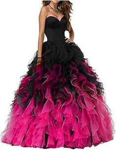 Prom Dress Strapless, Strapless Ball Gown, Ombre Prom Dresses, Formal Ball Gown, Gown For Women, Strapless Prom Dresses, Cocktail Dress Wedding, Sweetheart Prom Dress, Princess Ball Gowns